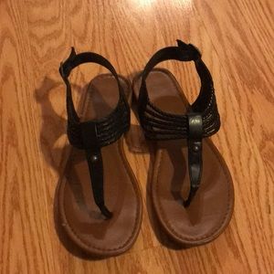 American Eagle Outfitters black sandals 6 1/2